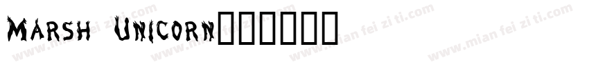 Marsh Unicorn字体转换